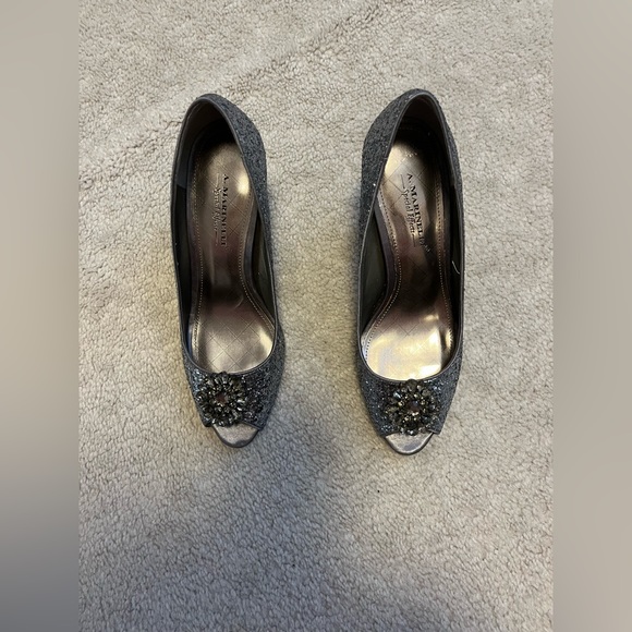 Sparkly Peep Toe Pumps - Picture 1 of 5